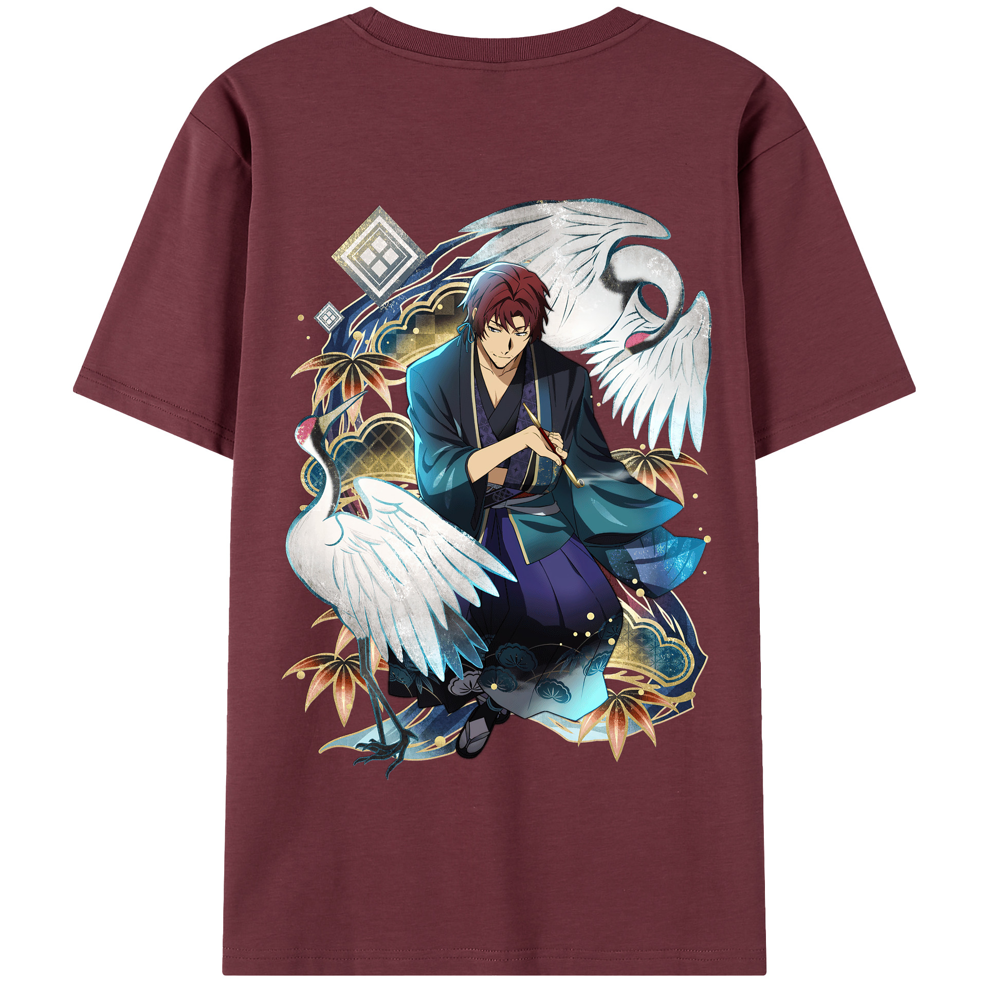 （画像用） 文豪ストレイドッグス Bungo Stray Dogs 綿100％半袖Tシャツ（背面プリント）